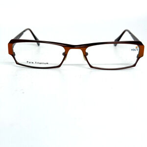 You's‎ Eyeworks the Netherlands Eyeglasses Frame Col.15 Brown 53-19-140 H15410